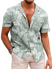 Coofandy men hawaiian for sale  Delivered anywhere in USA 