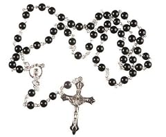 Black glass rosary for sale  Delivered anywhere in UK