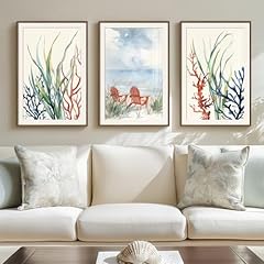 Framed coastal colorful for sale  Delivered anywhere in USA 