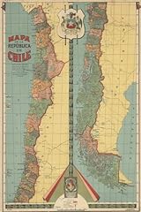 Chile map journal for sale  Delivered anywhere in UK