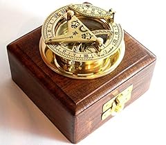 Brass sundial compass for sale  Delivered anywhere in USA 