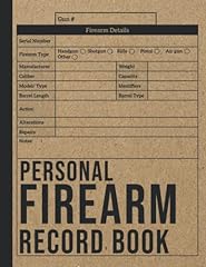 Personal firearm record for sale  Delivered anywhere in USA 