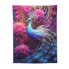 Jhion peacock tapestry for sale  Delivered anywhere in USA 