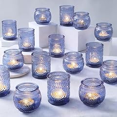 Pcs blue candle for sale  Delivered anywhere in USA 