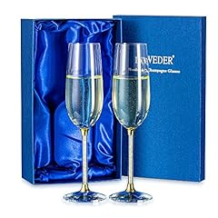 Crystal champagne flutes for sale  Delivered anywhere in UK