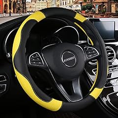 Binsheo leather steering for sale  Delivered anywhere in USA 