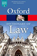 A Dictionary of Law (Oxford Quick Reference), used for sale  Delivered anywhere in UK