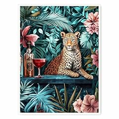 Leopard bar art for sale  Delivered anywhere in USA 