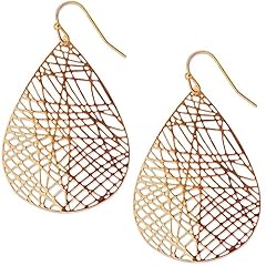 Gold dangle earrings for sale  Delivered anywhere in USA 