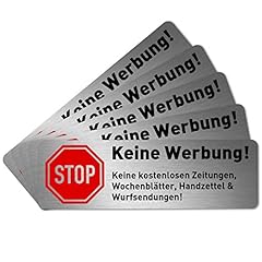 Werbung aufkleber briefkasten gebraucht kaufen  Wird an jeden Ort in Deutschland