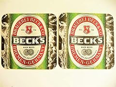 Beck beer coaster for sale  Delivered anywhere in USA 