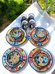 Piece talavera dinnerware for sale  Delivered anywhere in USA 