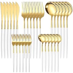 Piece gold cutlery for sale  Delivered anywhere in UK