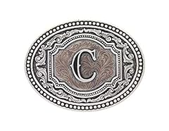 Montana Silversmiths Men's Initial Two Tone Cameo Buckle for sale  Delivered anywhere in USA 