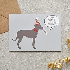 Lurcher birthday card for sale  Delivered anywhere in UK