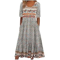 Boho dresses women for sale  Delivered anywhere in UK