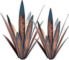 2pcs Tequila Rustic Sculpture DIY Metal Agave Plant, used for sale  Delivered anywhere in USA 
