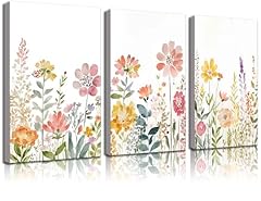 3pcs wildflower watercolor for sale  Delivered anywhere in USA 