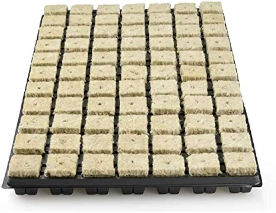 77 voorgestoken kmat Grodan steenwol mat steekblok tweedehands  