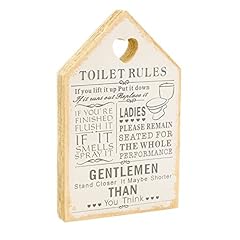 Toilet rules plaque for sale  Delivered anywhere in UK