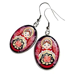 Boucles oreilles matriochka d'occasion  Livré partout en France