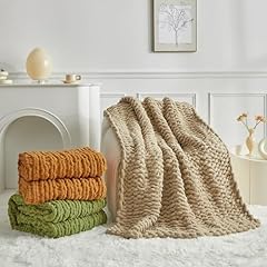 Chenille knit throw for sale  Delivered anywhere in USA 