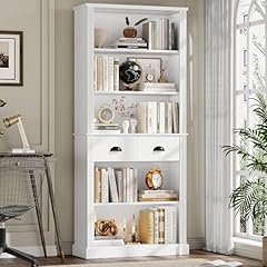 Facbotall white bookshelf for sale  Delivered anywhere in USA 