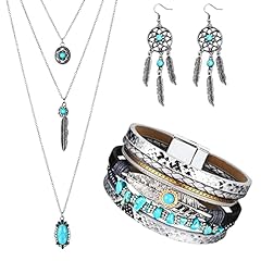 Pieces bohemian turquoise for sale  Delivered anywhere in USA 