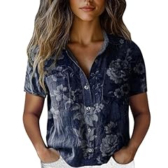 Womens linen tops for sale  Delivered anywhere in UK