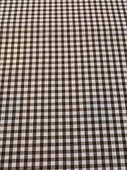 Brown gingham polycotton for sale  Delivered anywhere in UK