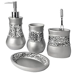 Silver bathroom accessories for sale  Delivered anywhere in USA 