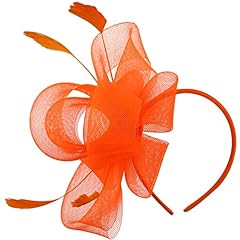 Beaupretty orange fascinator for sale  Delivered anywhere in UK