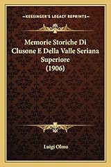 Memorie storiche clusone usato  Spedito ovunque in Italia 