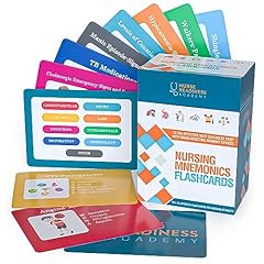 Nursing mnemonics flashcards for sale  Delivered anywhere in USA 