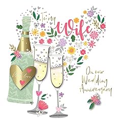 Wife anniversary embellished for sale  Delivered anywhere in UK
