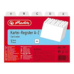 Herlitz karteiregister weiß gebraucht kaufen  Wird an jeden Ort in Deutschland