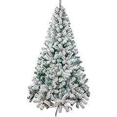 VEYLIN 6ft Christmas Tree Snow Flocked Artificial Tree for sale  Delivered anywhere in UK