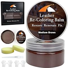Medium brown leather for sale  Delivered anywhere in USA 
