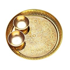 Decorative brass thali for sale  Delivered anywhere in UK