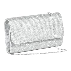 Women clutches silver for sale  Delivered anywhere in UK