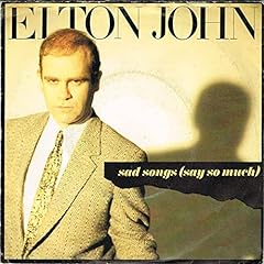 Elton John - Sad Songs (Say So Much) / A Simple Man (ITA 1984) 7" 45 giri - The Rocket Record Company 822 087-7 usato  Spedito ovunque in Italia 
