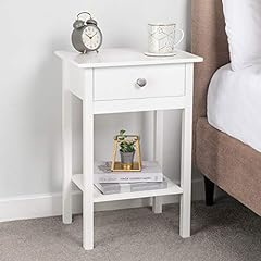 Christow white bedside for sale  Delivered anywhere in UK