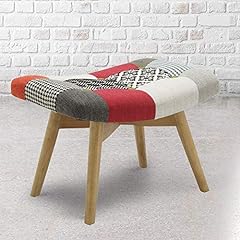 Patchwork footstool happy for sale  Delivered anywhere in Ireland