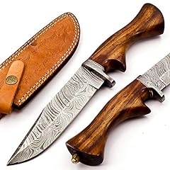 Damascus Steel BK-3047 Bowie Knife - Beautiful Handmade Rose wood Handle for sale  Delivered anywhere in Canada