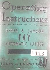 Jones lamson fay for sale  Delivered anywhere in USA 