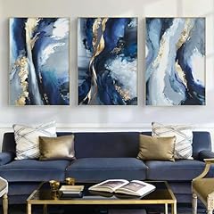 Blue gold abstract for sale  Delivered anywhere in USA 