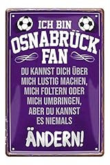 Blechschilder snabrück fan gebraucht kaufen  Wird an jeden Ort in Deutschland