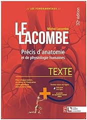 Lacombe précis anatomie d'occasion  Livré partout en France