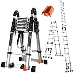 26FT Telescoping Ladder w. Stabilizer/Wheels/Cargo for sale  Delivered anywhere in USA 