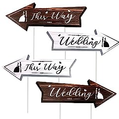 4pcs wedding directional for sale  Delivered anywhere in Ireland